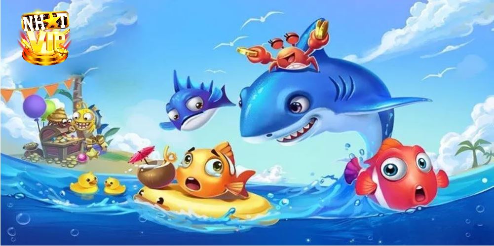 Trên trang game Nhatvip sẽ thấy giao diện của các trò chơi săn cá khác nhau